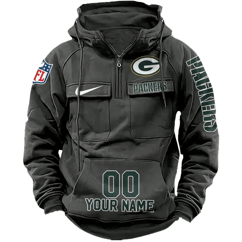 Green Bay Packers Vintage Men Hoodie AZVMHD073