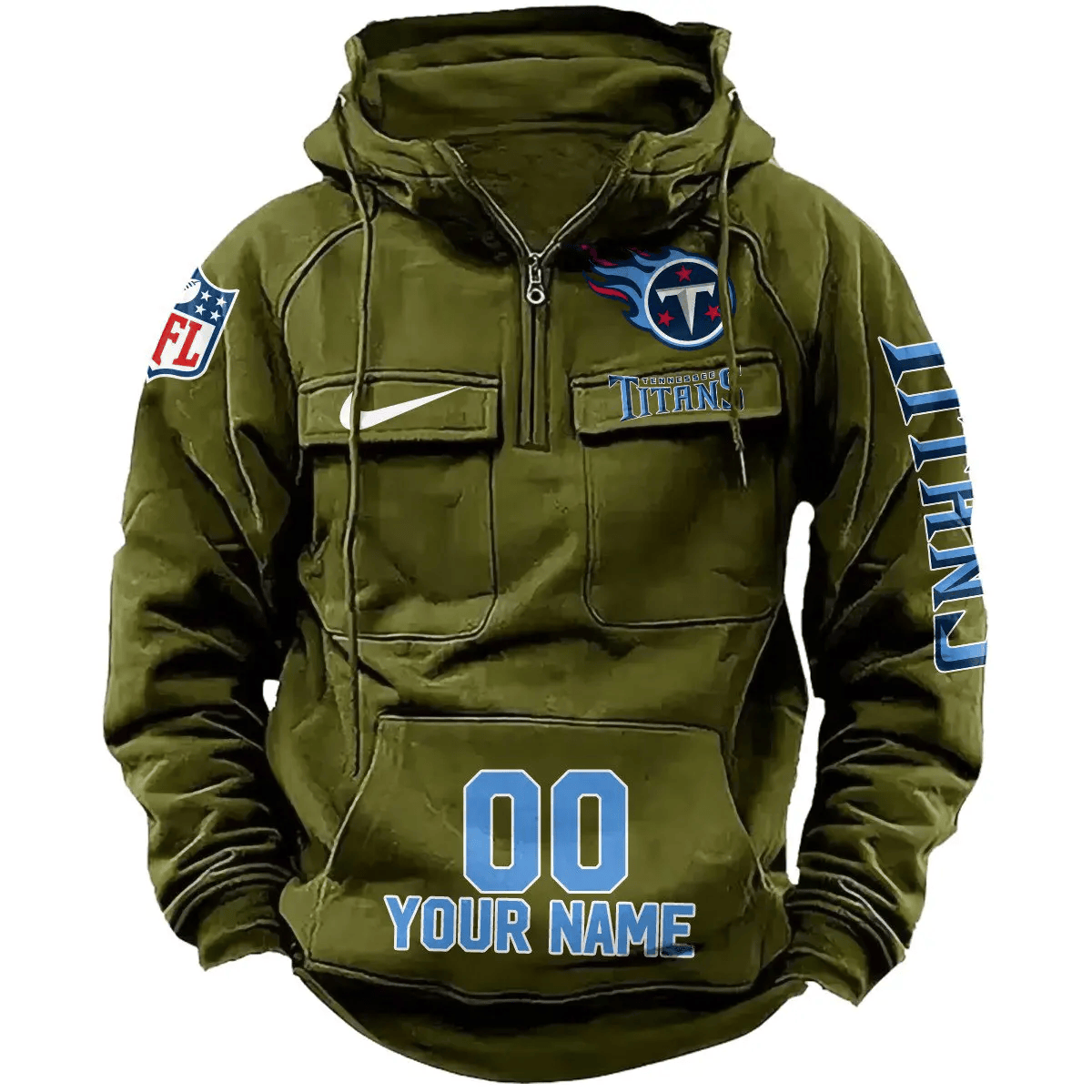 Tennessee Titans Vintage Men Hoodie AZVMHD202