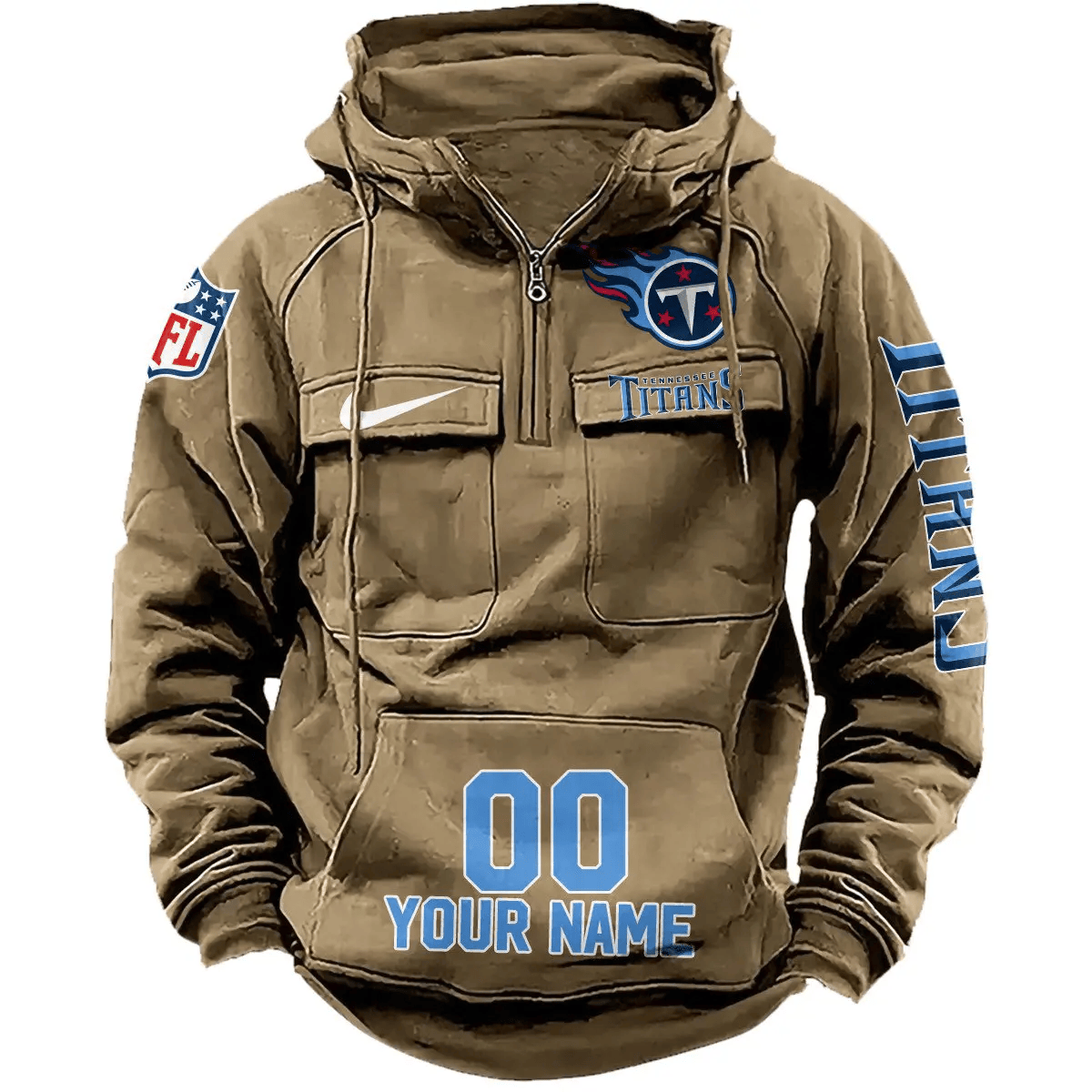 Tennessee Titans Vintage Men Hoodie AZVMHD202