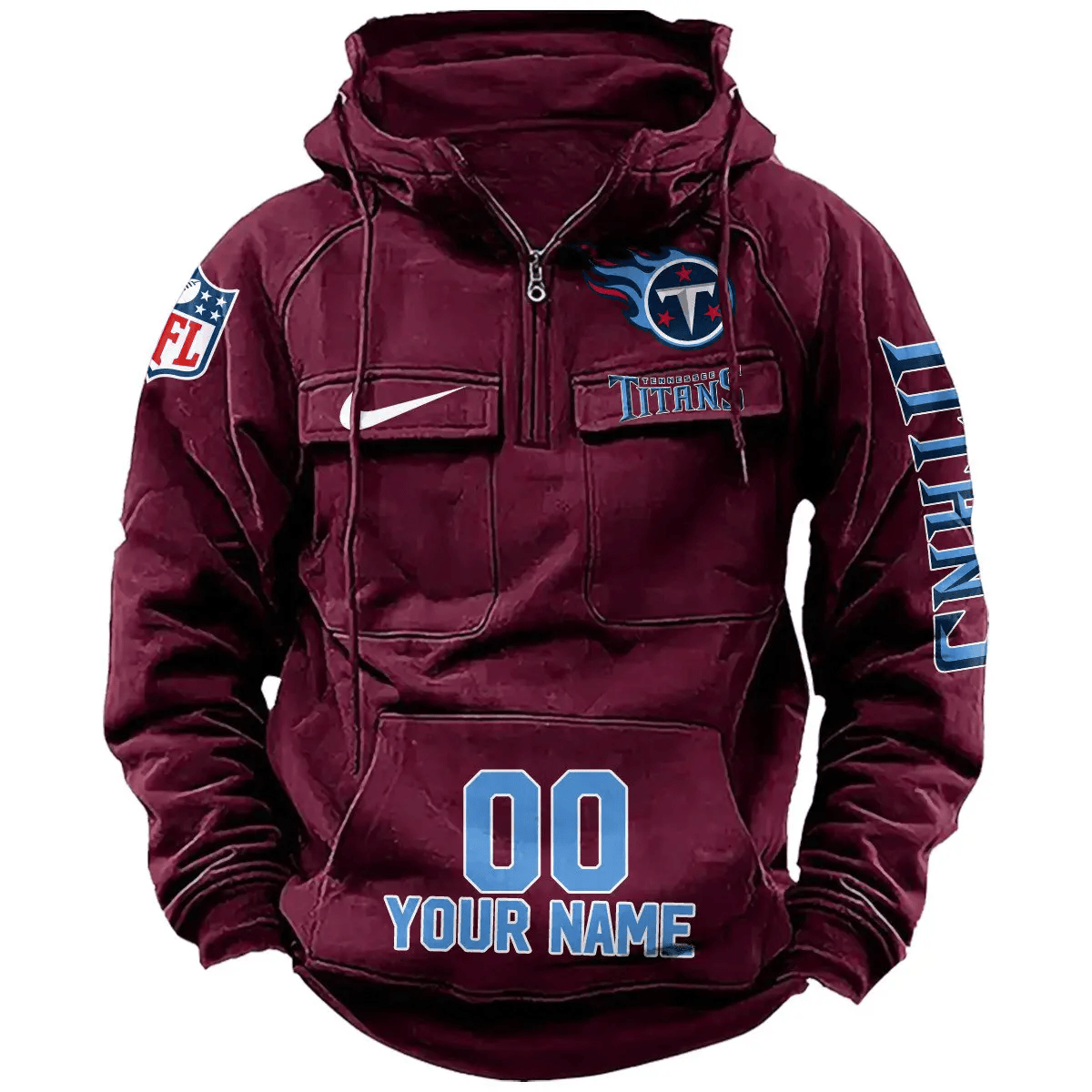Tennessee Titans Vintage Men Hoodie AZVMHD202