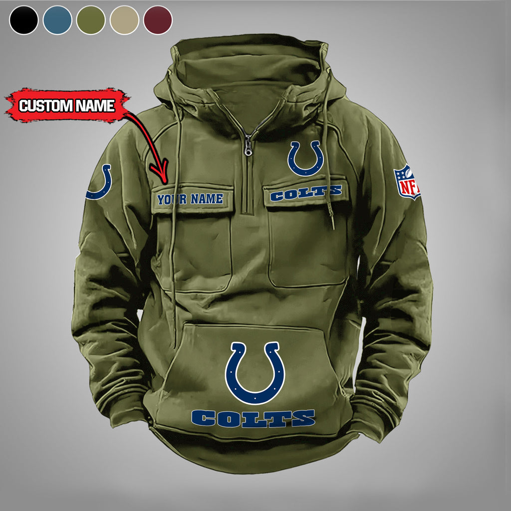 Indianapolis Colts Vintage Men Hoodie AZVMHD023