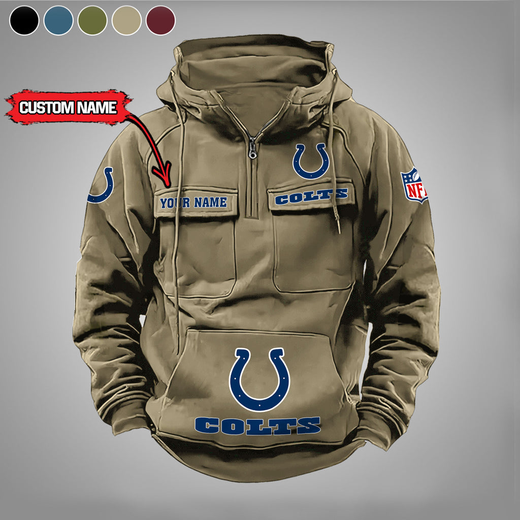 Indianapolis Colts Vintage Men Hoodie AZVMHD023