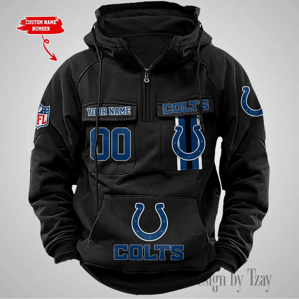 Indianapolis Colts Vintage Men Hoodie DV2 AZVMHD425