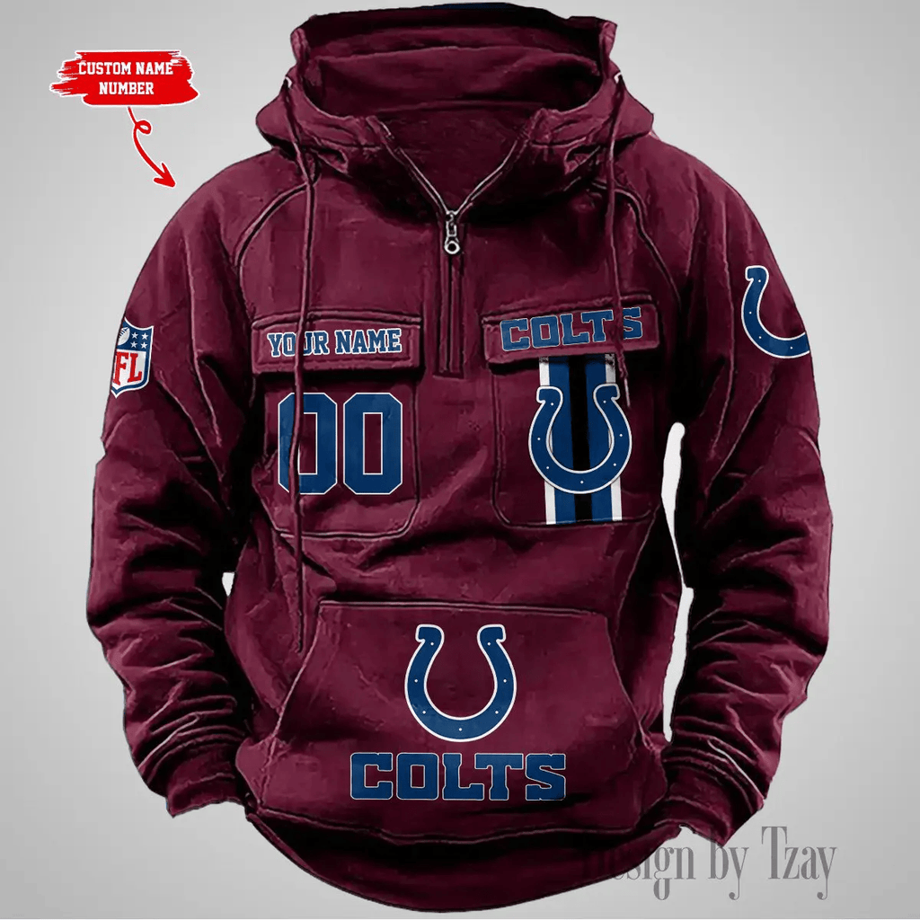 Indianapolis Colts Vintage Men Hoodie DV2 AZVMHD425
