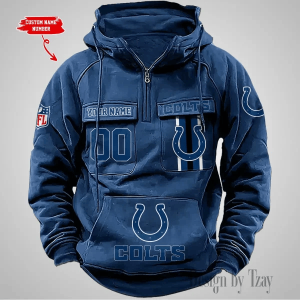 Indianapolis Colts Vintage Men Hoodie DV2 AZVMHD425