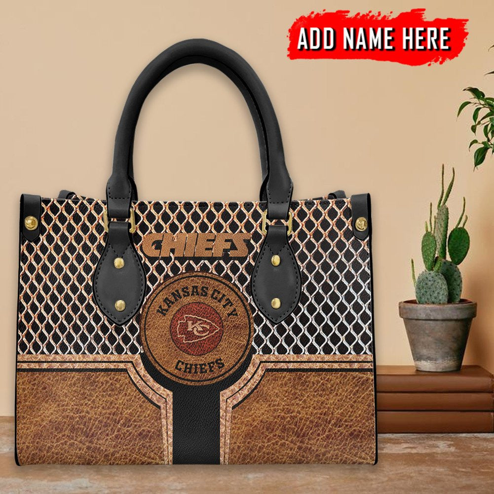 Kansas City Chiefs Personalized Leather Hand Bag BBLTHB852