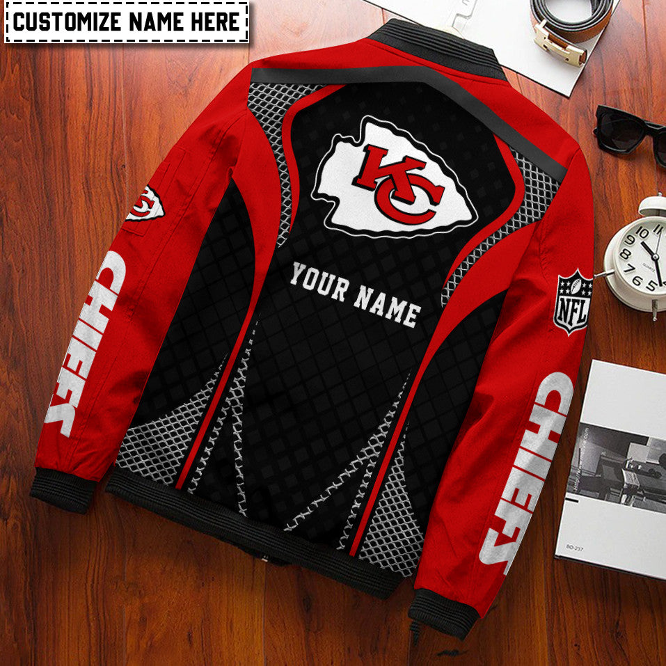 Kansas City Chiefs Personalized Bomber Jacket AZCBJ041