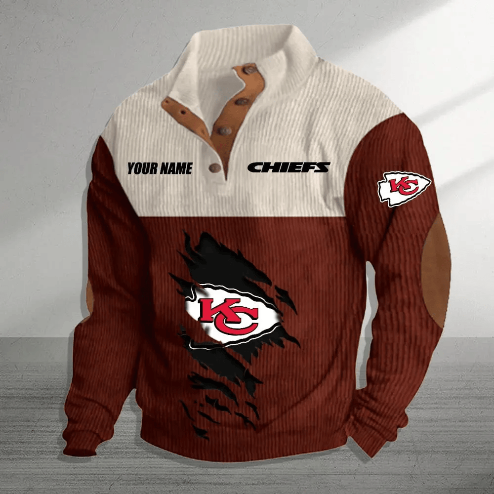 Kansas City Chiefs Premium Personalized Game-Day Pullover S9DBSCH144