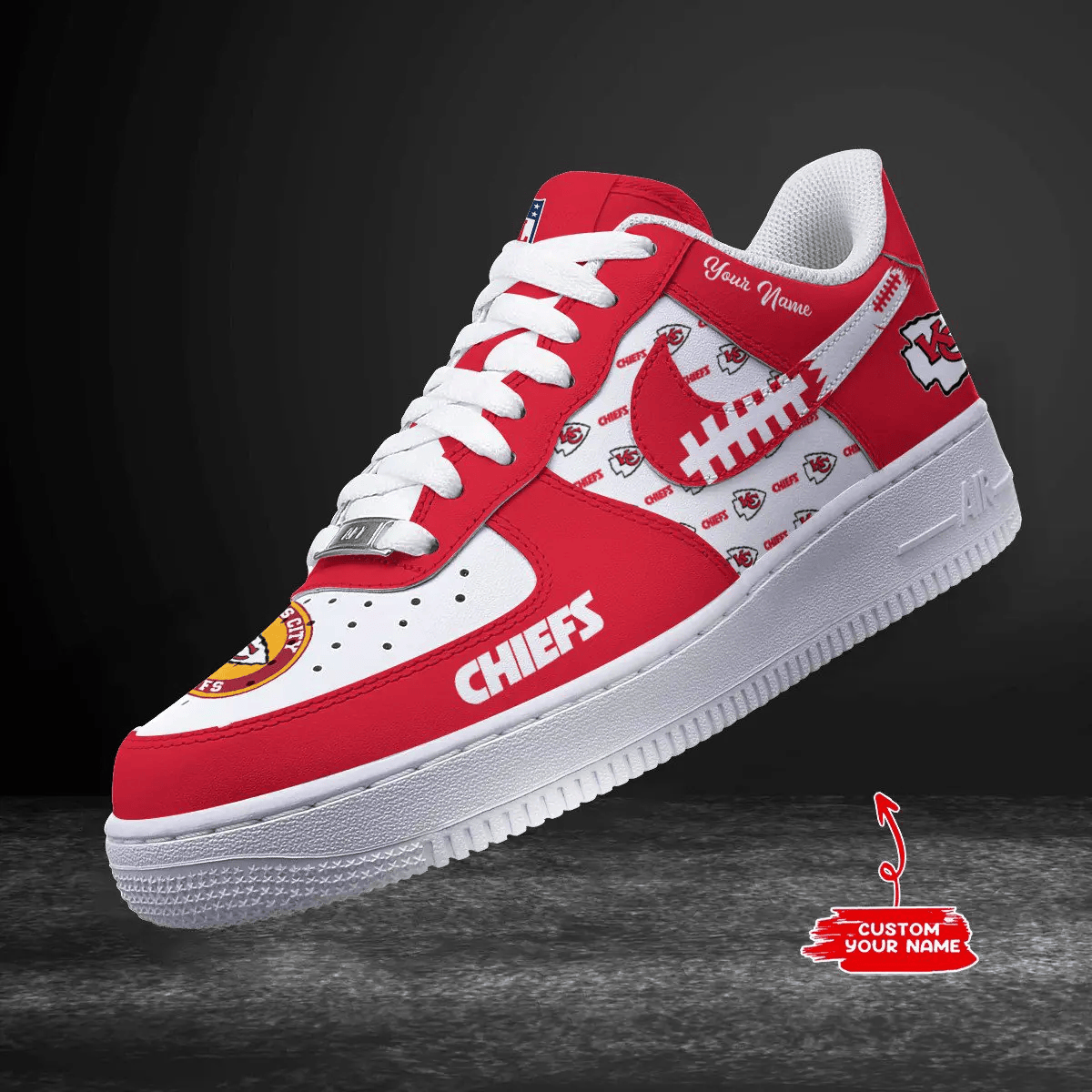 Kansas City Chiefs Personalized AF1 Shoes 1408 BGAF1S576