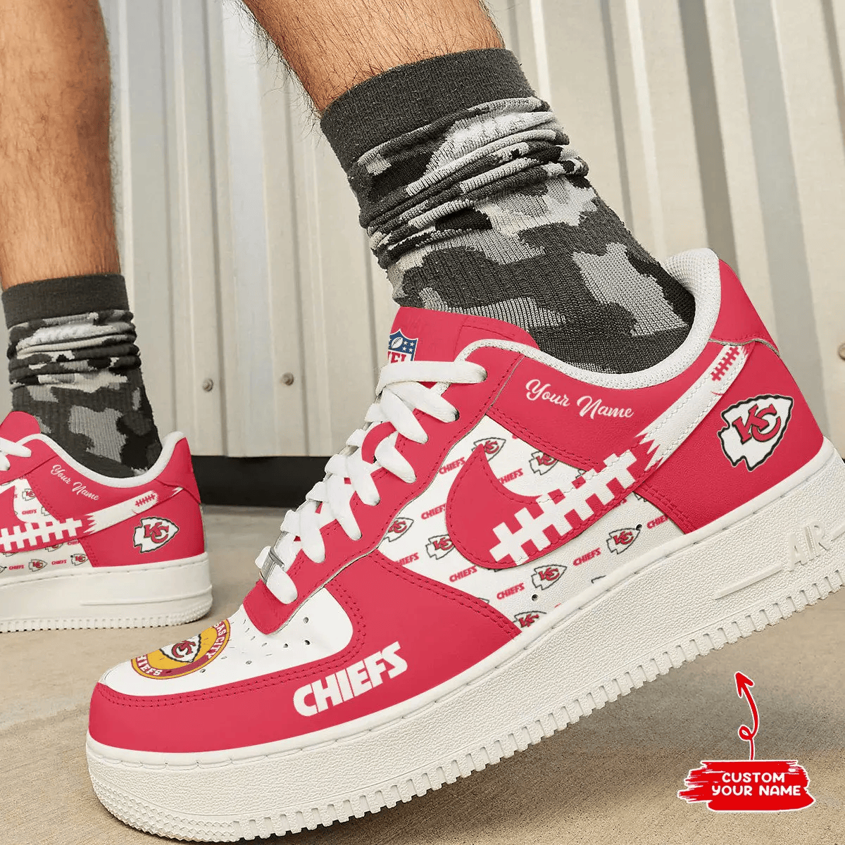Kansas City Chiefs Personalized AF1 Shoes 1408 BGAF1S576