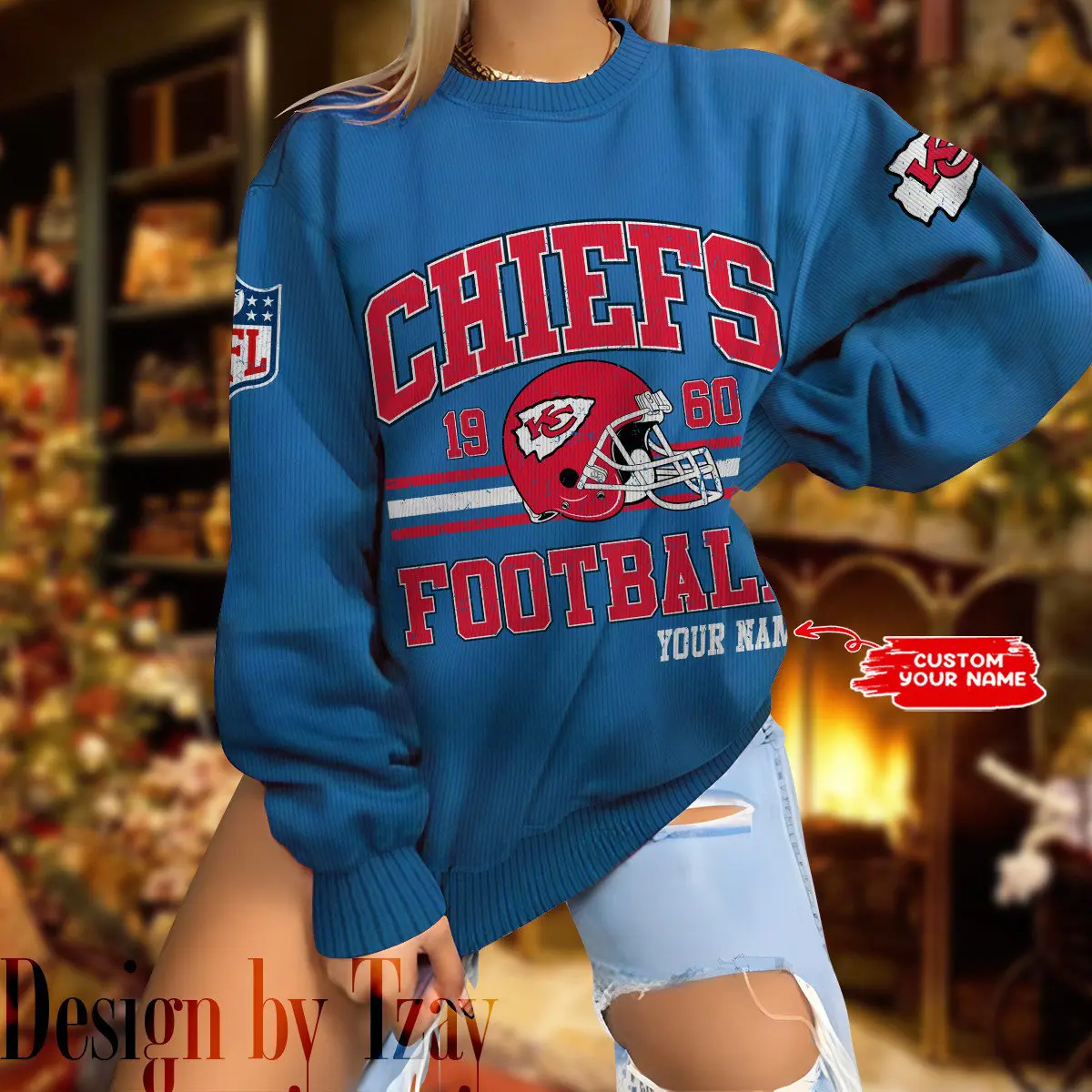 Kansas City Chiefs Personalized Fashion Design New Woolen Sweater BGSWT282