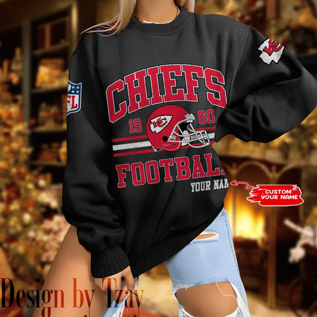 Kansas City Chiefs Personalized Fashion Design New Woolen Sweater BGSWT282