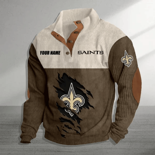 New Orleans Saints Premium Personalized Game-Day Pullover S9DBSCH151