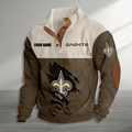 New Orleans Saints Premium Personalized Game-Day Pullover S9DBSCH151