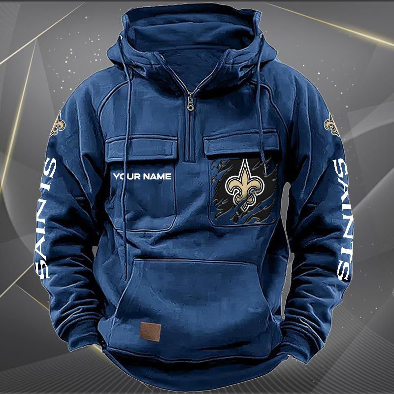 New Orleans Saints Vintage Men Hoodie AZVMHD054