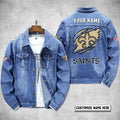 New Orleans Saints Personalized Premium Denim Jacket S9DJ059