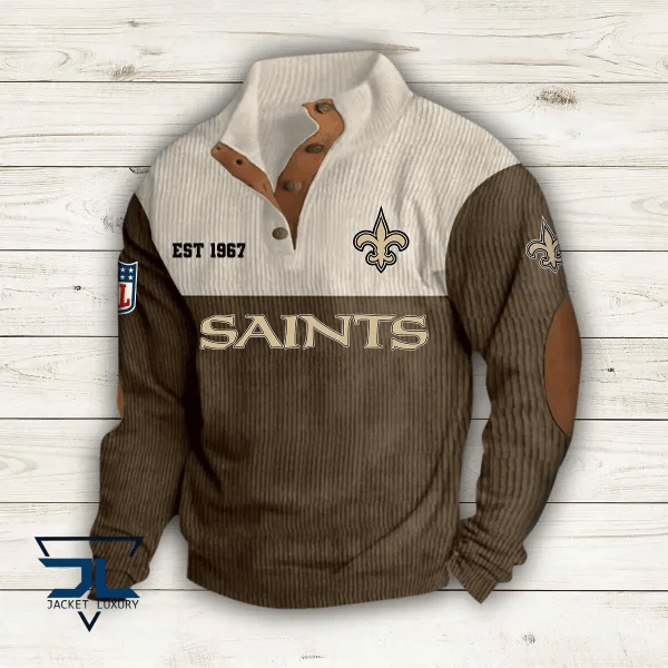 New Orleans Saints Premium Personalized Game-Day Pullover S9DBSCH119