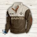 New Orleans Saints Premium Personalized Game-Day Pullover S9DBSCH119