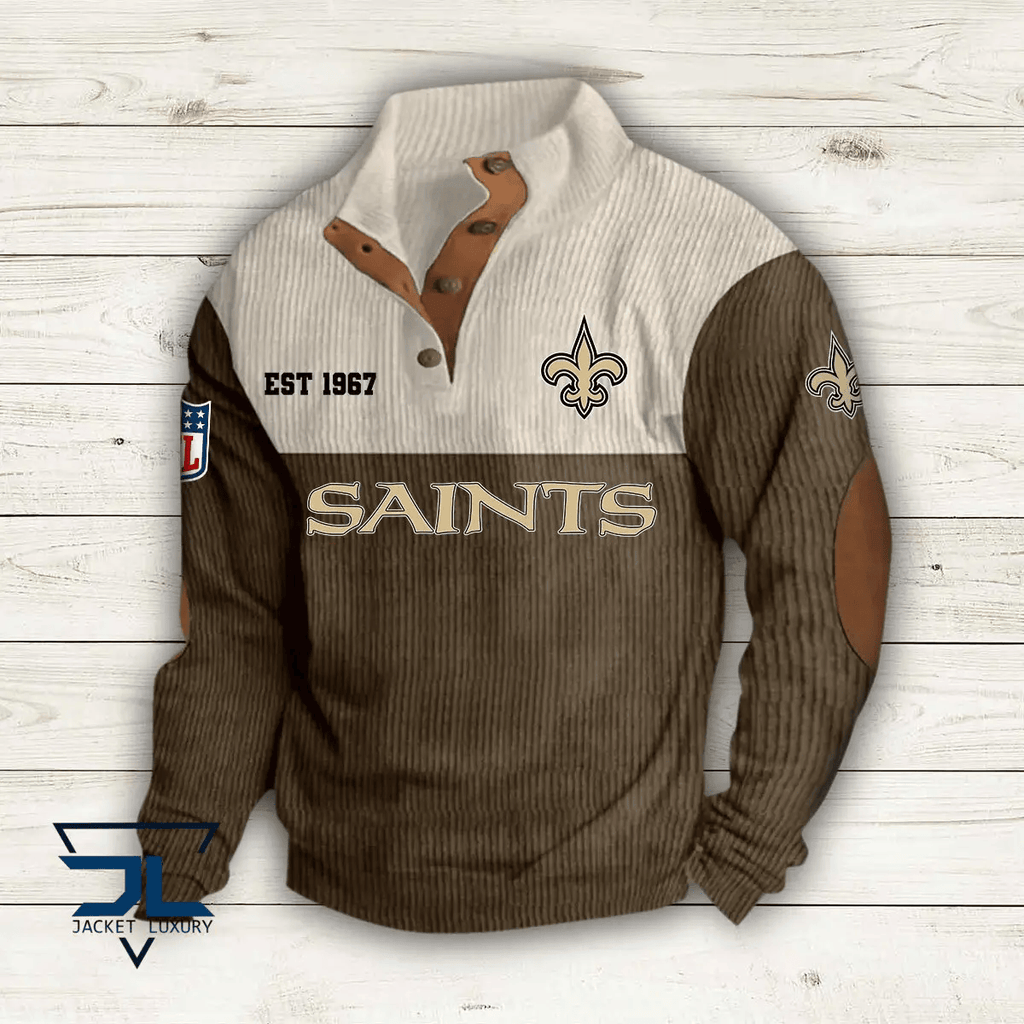 New Orleans Saints Premium Personalized Game-Day Pullover S9DBSCH119