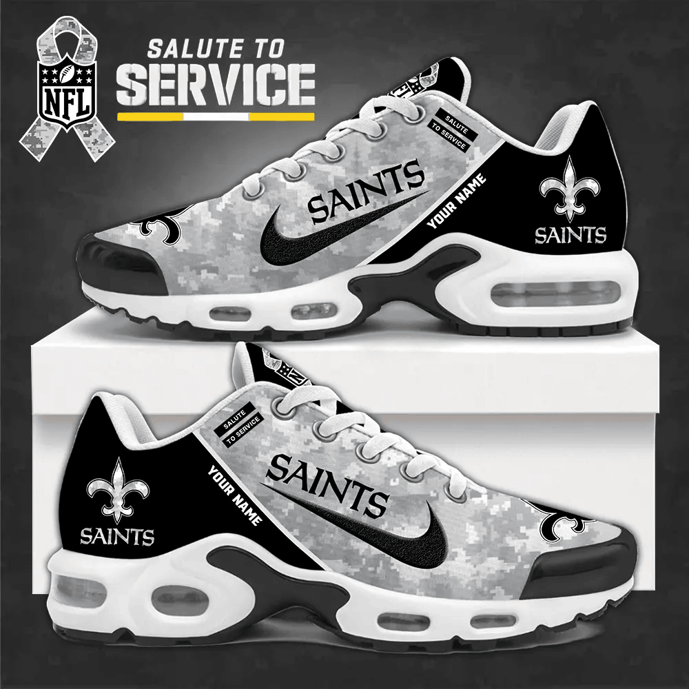 SPTBGTN555-New Orleans Saints Personalized Plus  Sneakers