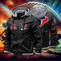 Houston Texans Baseball Jacket With Detachable Hood AZBJDH030