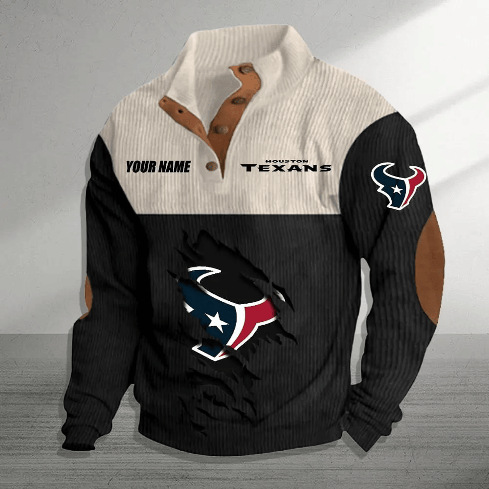 Houston Texans Premium Personalized Game-Day Pullover S9DBSCH141