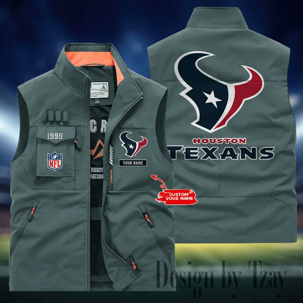 Houston Texans Sleeveless Jacket Multicolor S9SLJK110