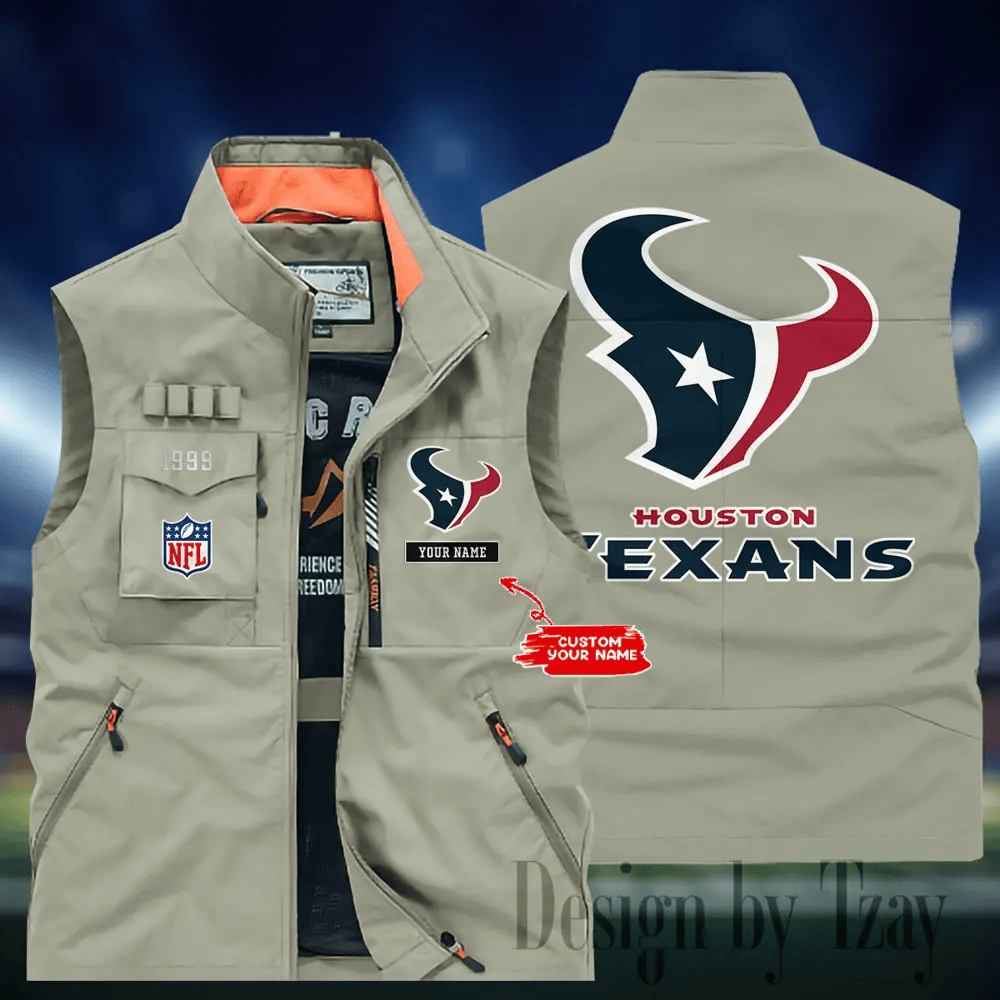 Houston Texans Sleeveless Jacket Multicolor S9SLJK110