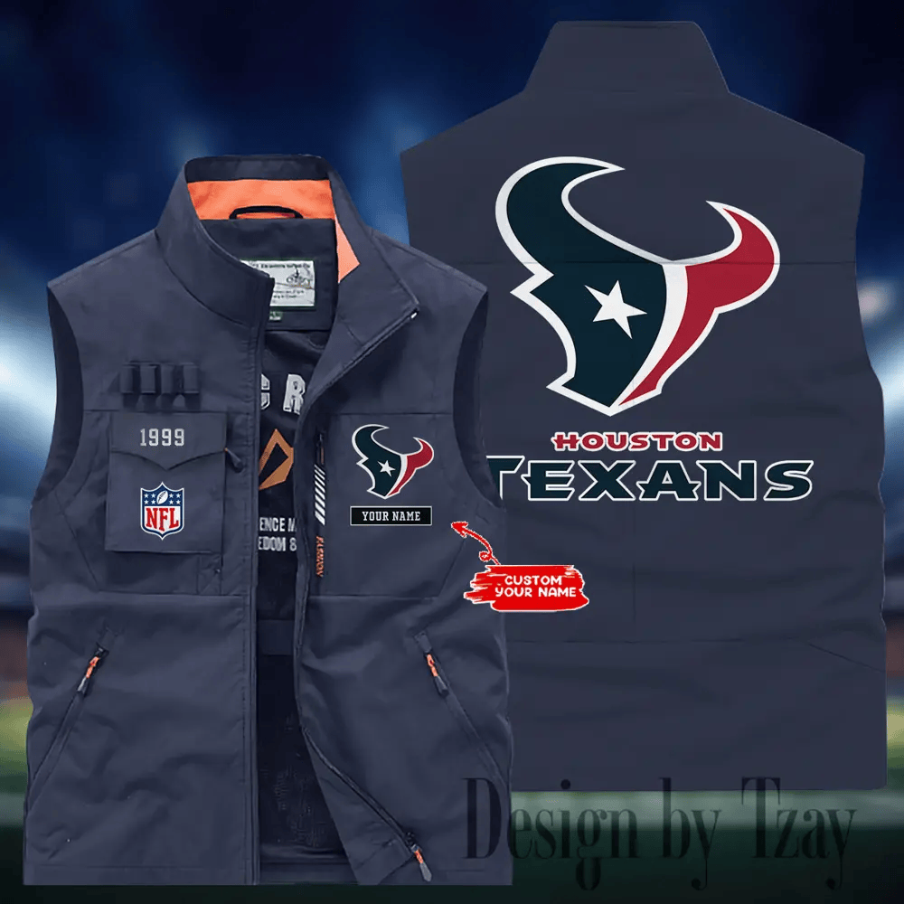 Houston Texans Sleeveless Jacket Multicolor S9SLJK110