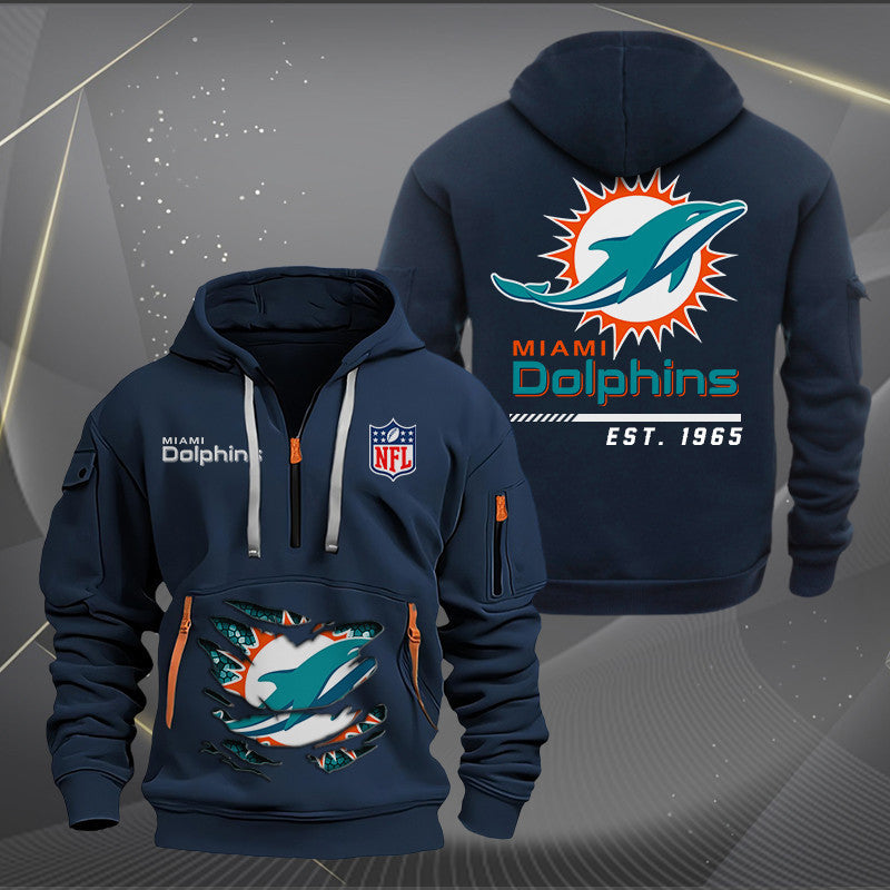 Miami Dolphins Heavy Hoodie AZHEAVYHD054