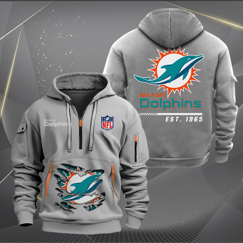 Miami Dolphins Heavy Hoodie AZHEAVYHD054