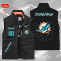 Miami Dolphins Sleeveless Jacket Multicolor S9SLJK085