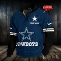 Dallas Cowboys NFL Premium Stand-Collar Game-Day Pullover - Engineered Warmth & Personalized Name S9DBSCH681