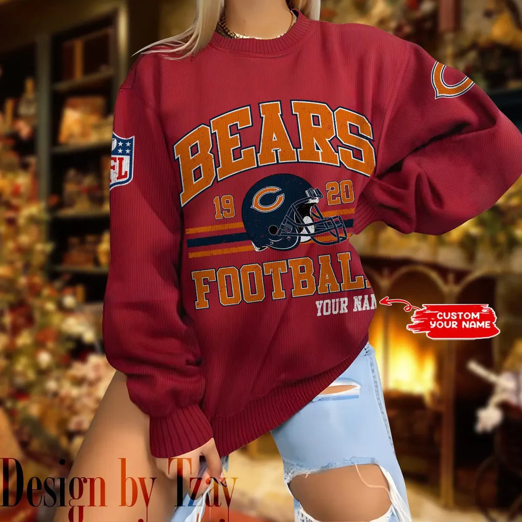 Chicago Bears Personalized Fashion Design New Woolen Sweater  BGSWT306