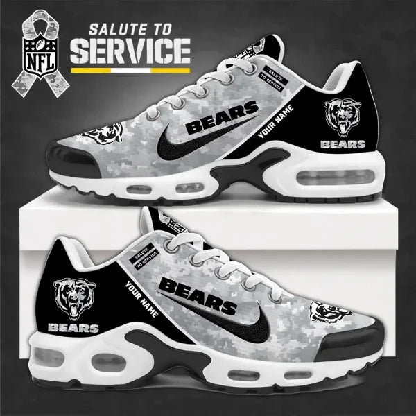 SPTBGTN538-Chicago Bears Personalized Plus Sneakers