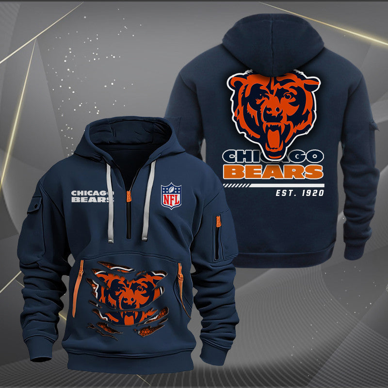 Chicago Bears Heavy Hoodie AZHEAVYHD040