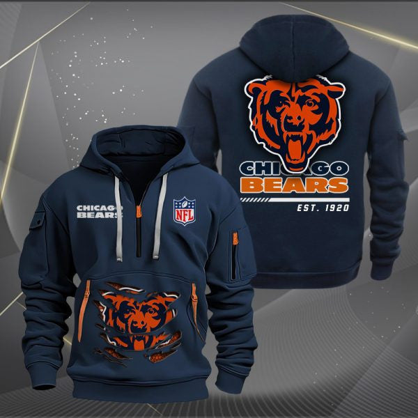 Chicago Bears Heavy Hoodie AZHEAVYHD040