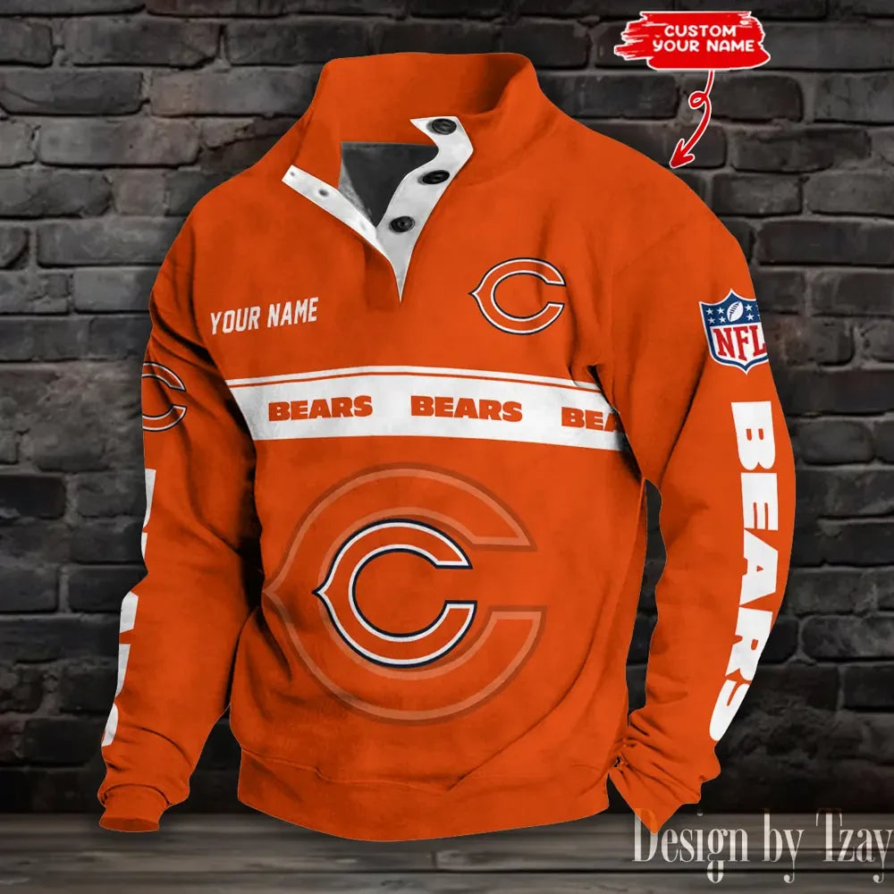 Chicago Bears Sports Print Sweatshirt S9DBSCH736