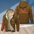 Chicago Bears Multicolor Premium Thick Zip-Up Hoodie ANZTZH006