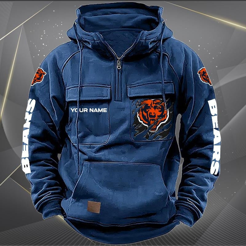 Chicago Bears Vintage Men Hoodie AZVMHD037