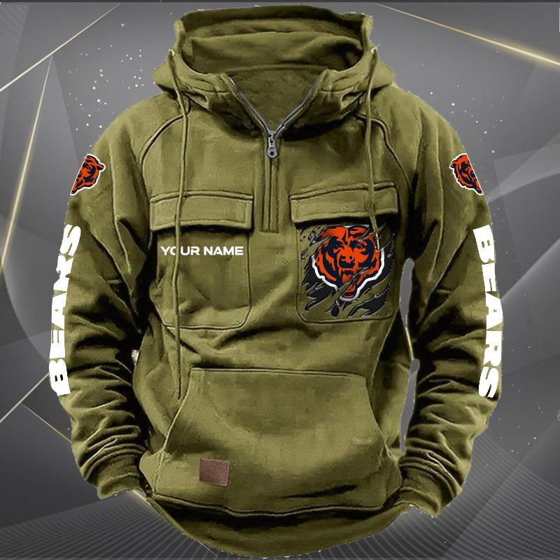Chicago Bears Vintage Men Hoodie AZVMHD037