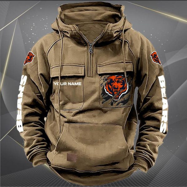 Chicago Bears Vintage Men Hoodie AZVMHD037