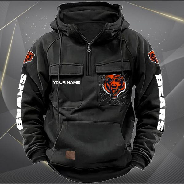 Chicago Bears Vintage Men Hoodie AZVMHD037