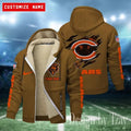 Chicago Bears Hoodies Zip Velvet Coat ANZTZH071