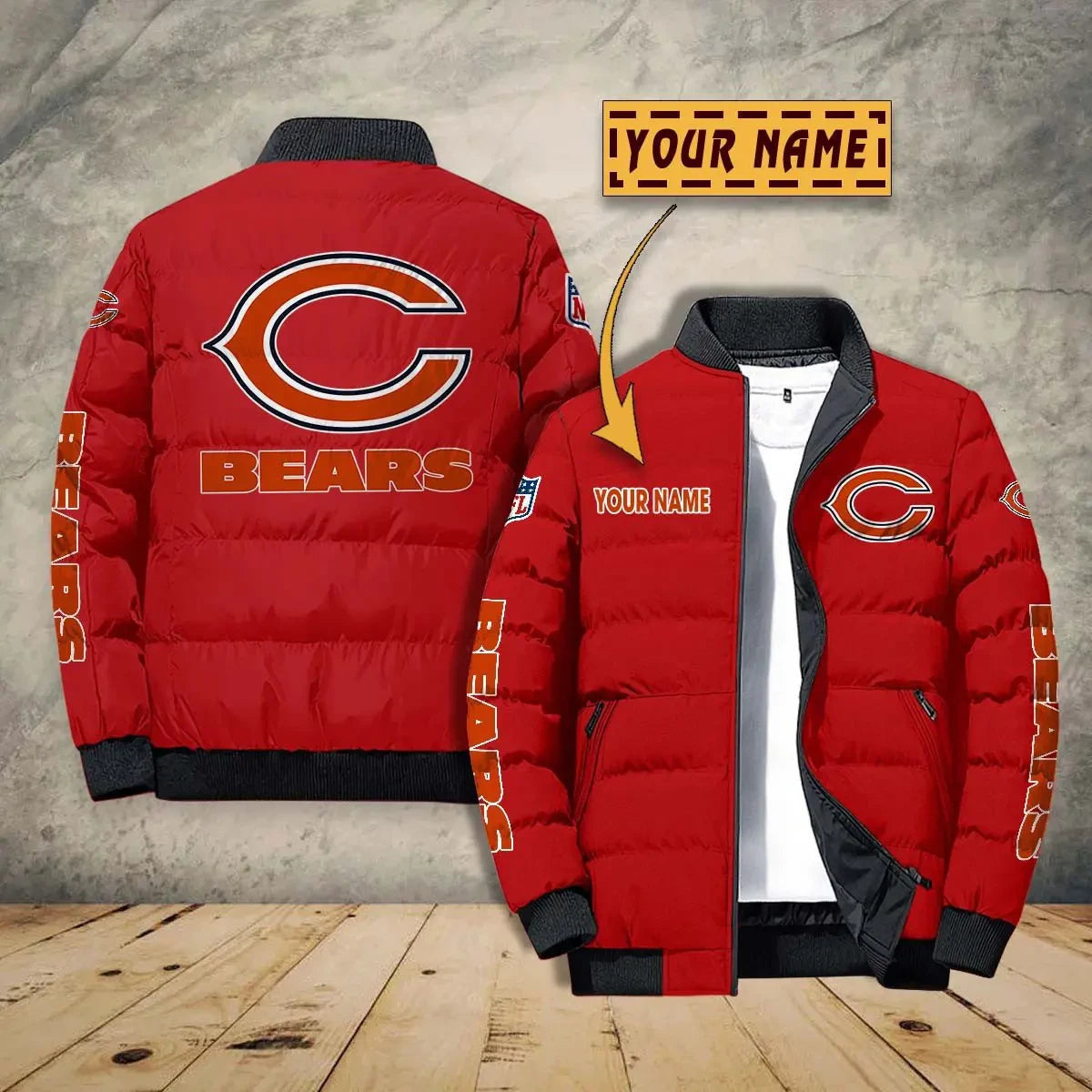 Chicago Bears PUJPJ099 Puffer Jacket