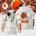 Cleveland Browns Personalized Winter Windbreaker Jacket ANZWWJ008