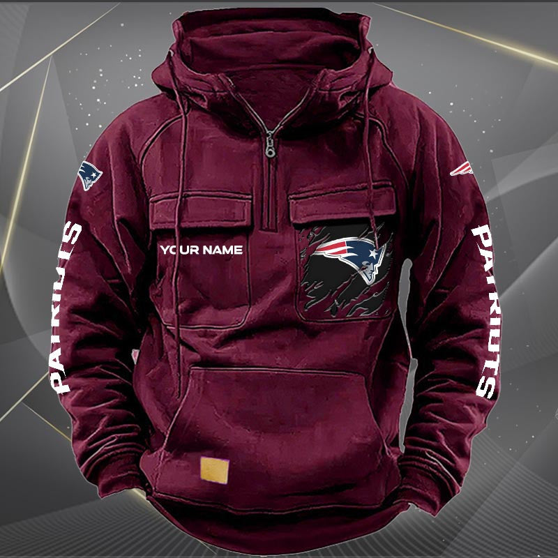 New England Patriots Vintage Men Hoodies DV5 AZVMHD053