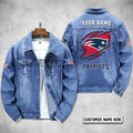 New England Patriots Personalized Premium Denim Jacket S9DJ078
