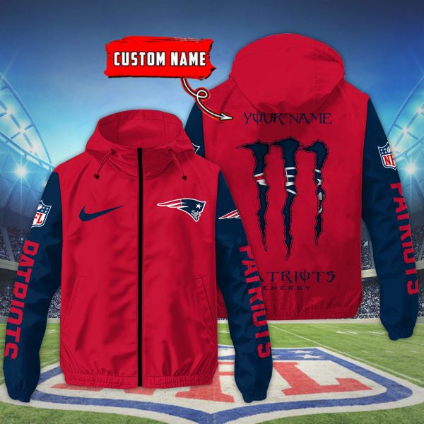 New England Patriots Custom Windbreaker Outdoor Jacket Sport Fan Gift SPTWJACKET054