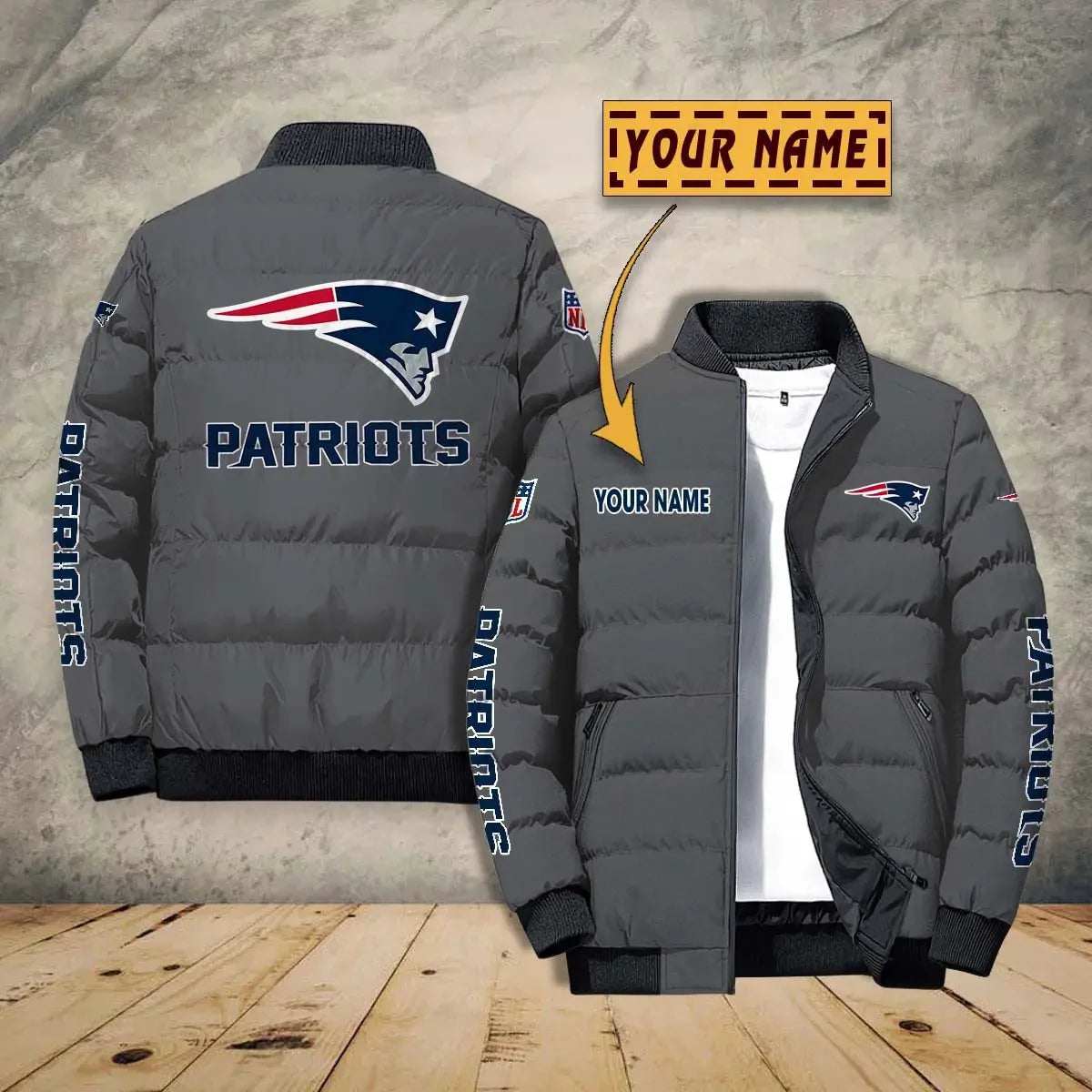 New England Patriots PUJPJ115 Puffer Jacket